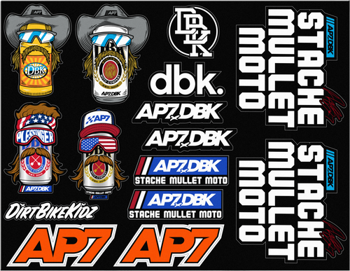 DBK AP7 STICKER SHEET 8.5"X11" - AC-AP7-SS-DECAL