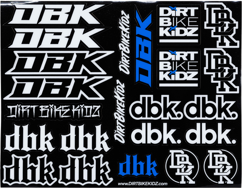 DBK MOTO PACK STICKER SHEET 8.5"X11" - AC-MOTOPACK-SS-DECAL