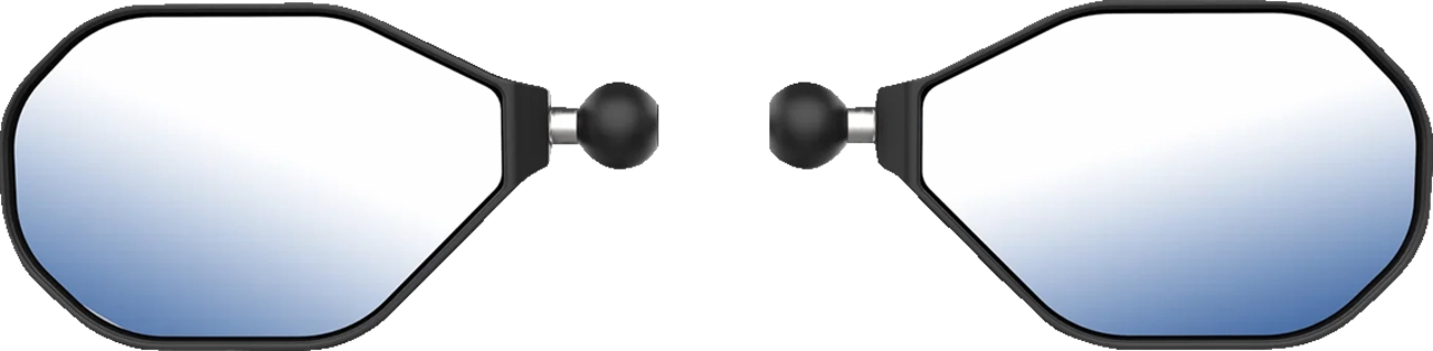 RAM MOUNTS Tough-Mirror™ Left/Right Mirrors with Ball - Tough-Mirror™ / Side View / Oval / Black / Left/Right with Ball 0640-1722