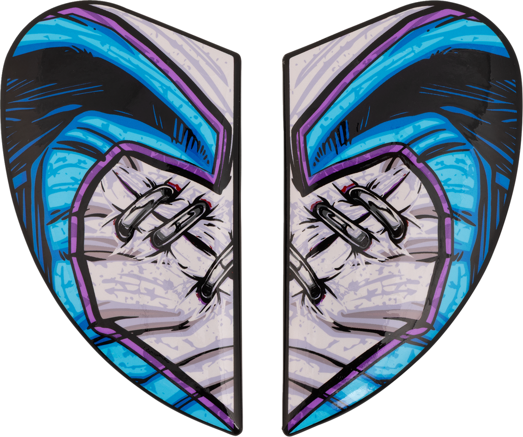 ICON Airframe Pro™ Helmet Side Plates — Krazy Klown 2 - Airframe Pro™ Side Plates / Krazy Klown 2 / Pink 0133-1677