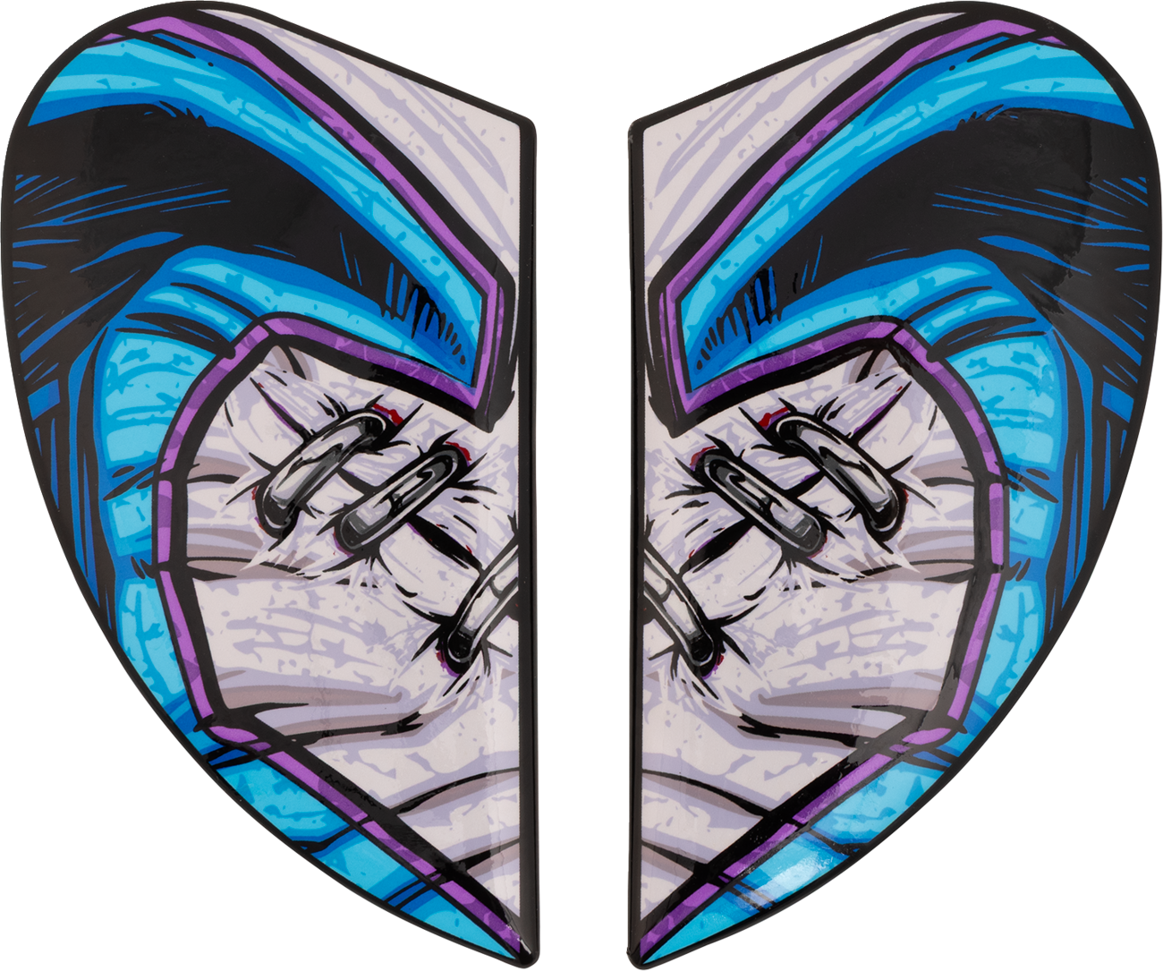 ICON Airframe Pro™ Helmet Side Plates — Krazy Klown 2 - Airframe Pro™ Side Plates / Krazy Klown 2 / Pink 0133-1677