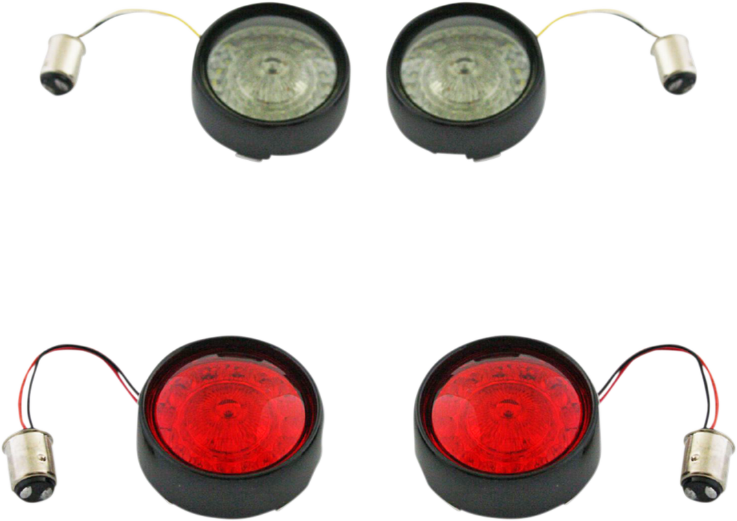 CUSTOM DYNAMICS Full Bullet Turn Signal Conversion Kit - Black 2020-1696