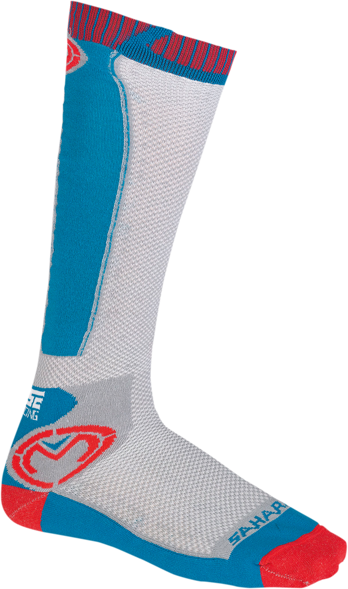 MOOSE OFFROAD Sahara Socks - Red/White/Blue / Small/Medium 3431-0601