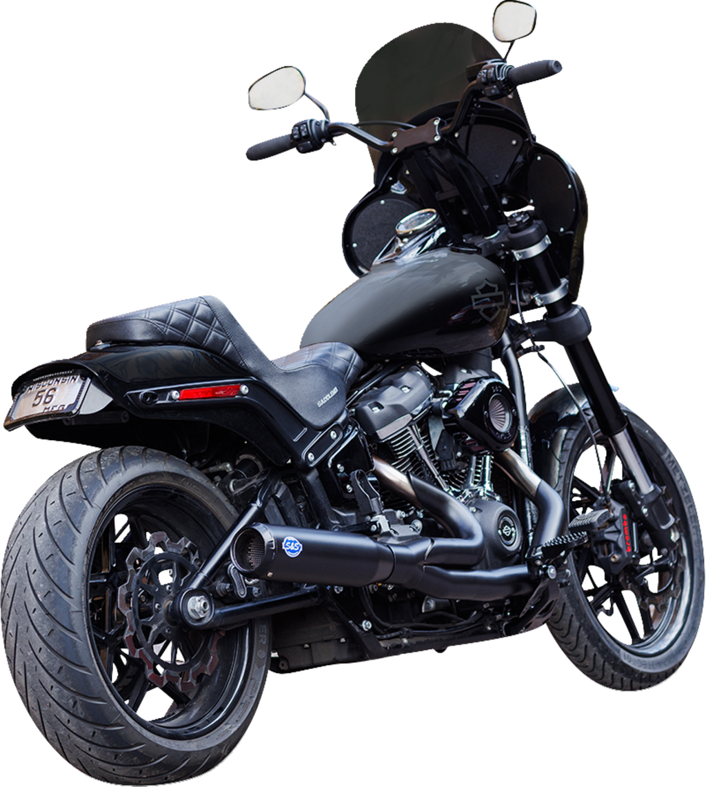 2-into-1 Qualifier Exhaust System - Race Only - Guardian Black