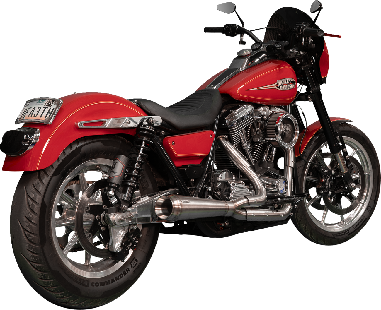 TRASK Assault 2:1 Exhaust System - Assault 2:1 Exhaust / Full Stainless / '84-'00 FXR 1800-2210