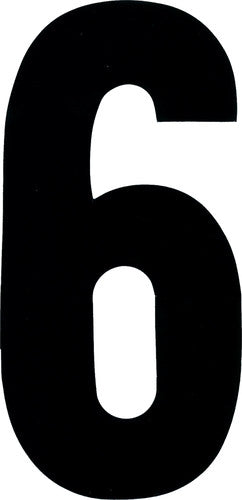 DIRT DIGITS Extreme Digit Stick-on Numbers - XT63W-6