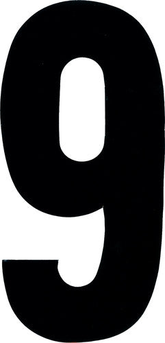 DIRT DIGITS Extreme Digit Stick-on Numbers - XT63W-9