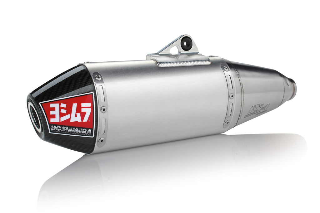 Yoshimura KX250F 17-20 RS-4 Stainless Slip-On Exhaust, w/ Aluminum Muffler