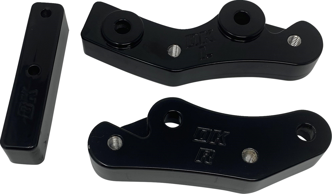 DK CUSTOM PRODUCTS Floorboard Relocators - Black / FL 1620-2432