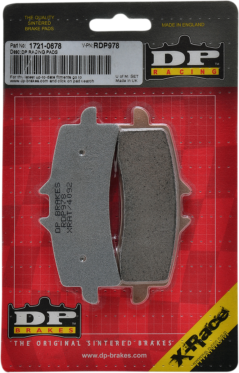 DP BRAKES RDP X-Race Titanium Sintered Brake Pads