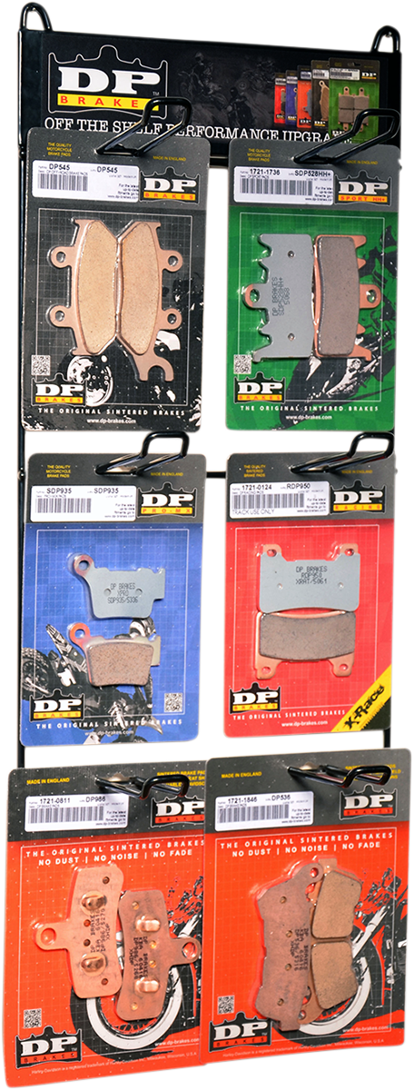 DP BRAKES Wall Display Rack - 6-Hook Display / Brakes 9903-0476