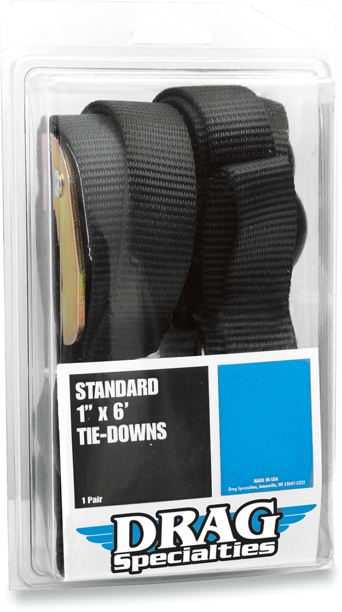 DRAG SPECIALTIES 1" Standard Tie-Downs - Tie-Down / 1" x 6' / Standard 3920-0180