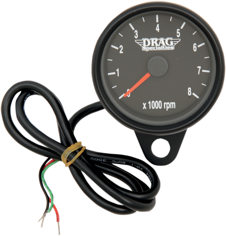 DRAG SPECIALTIES 2.4" Mini Electronic 8000 RPM Tachometer
