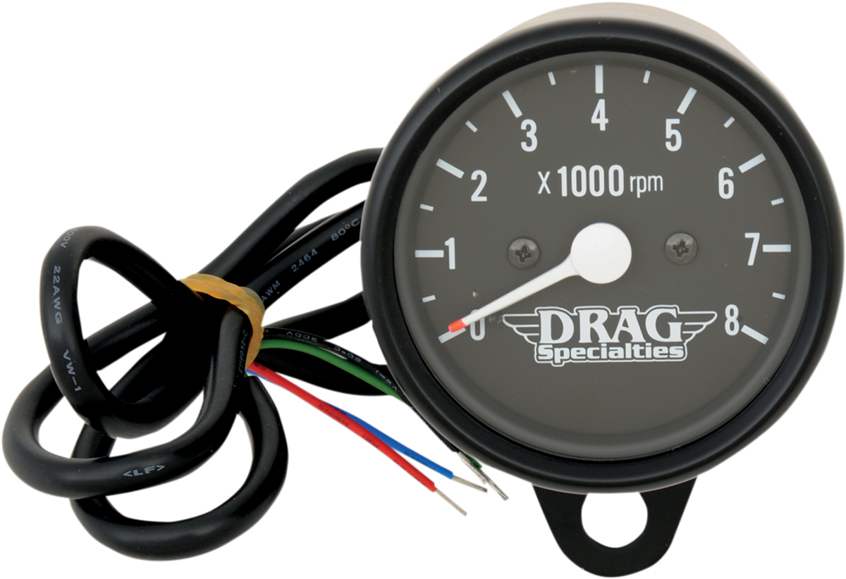 DRAG SPECIALTIES 2.4" Mini Electronic 8000 RPM Tachometer