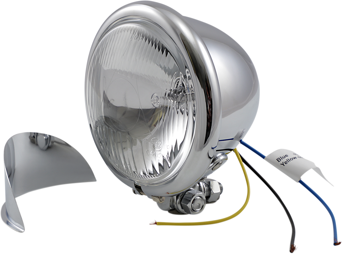 DRAG SPECIALTIES 4-1/2" Spotlight with Visor - Spotlight / 4 1/2" DS-280055