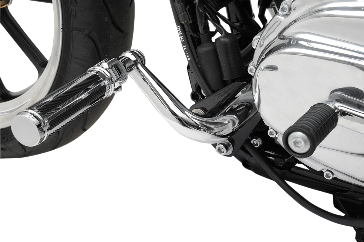 DRAG SPECIALTIES Adjustable Highway Peg Mount - Highway Peg Mount / Black/Chrome / XL 1624-0124