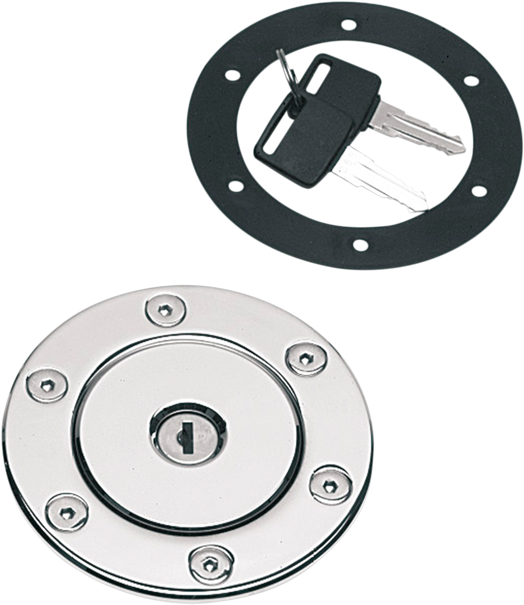DRAG SPECIALTIES Aero Gas Cap - Vented / 95 mm 1914-1526