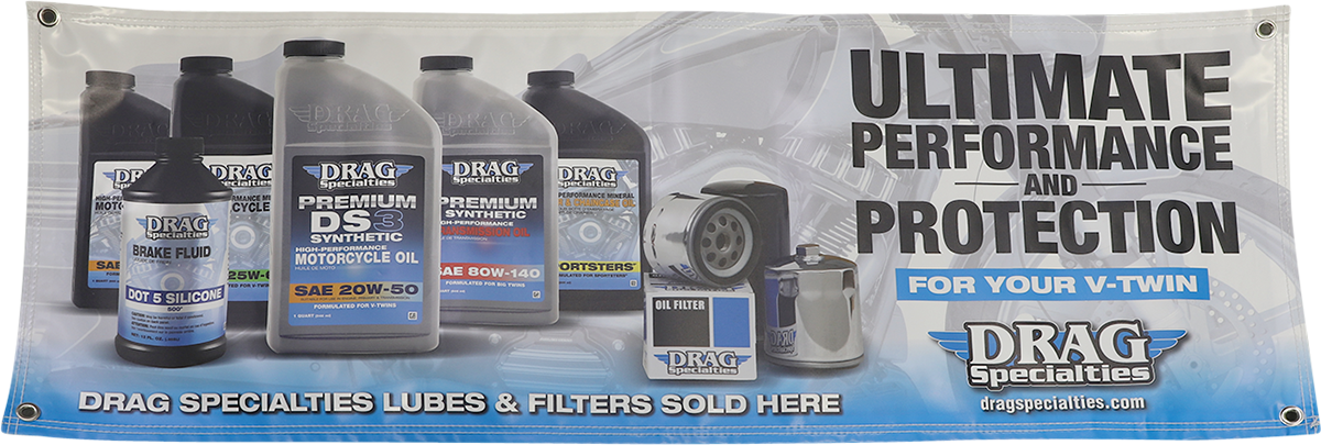 DRAG SPECIALTIES Banner - 48" x 18" 9905-0178