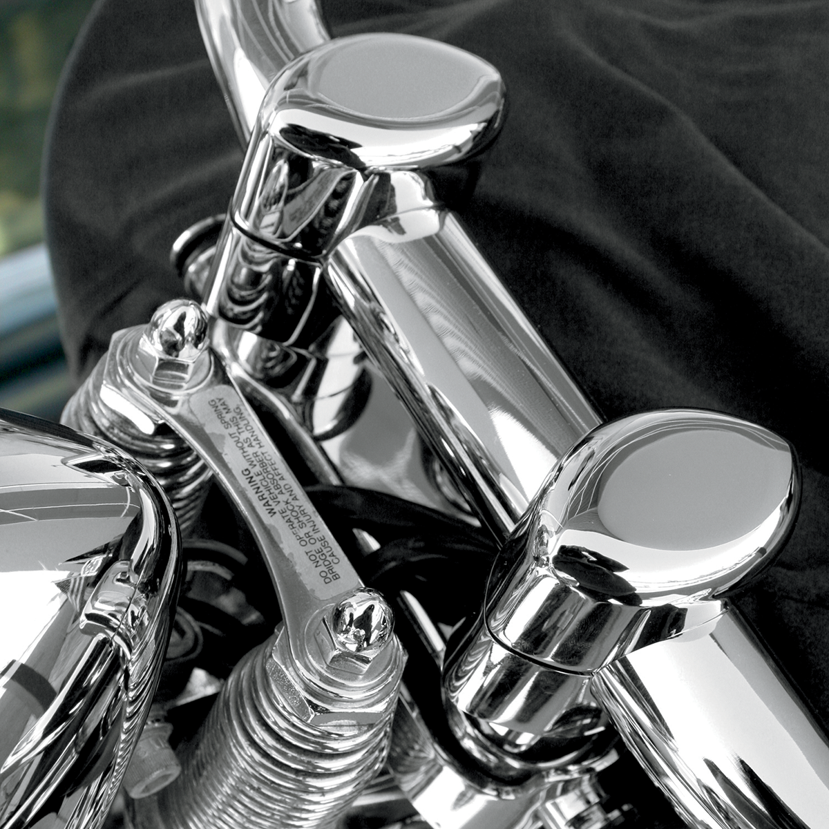 DRAG SPECIALTIES Big Buffalo 1-1/2" Springer Handlebar Riser Kit - Chrome 0602-0418