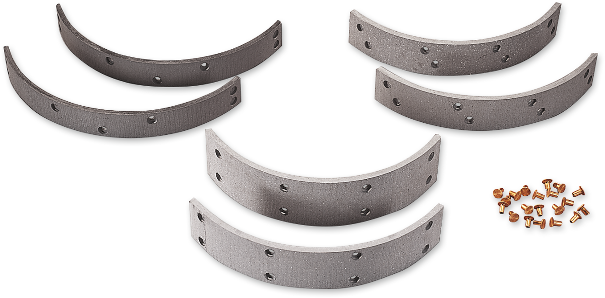 DRAG SPECIALTIES Brake Linings and Rivets Kit - Front Brake Linings and Rivets DS-325396