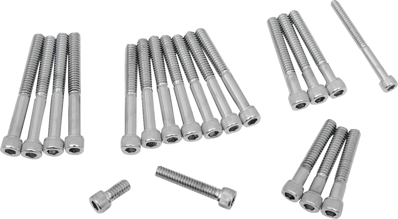 DRAG SPECIALTIES Cam/Primary Cover Bolt Set - Bolt Set / Cam/Primary Cover / Socket-Head/Knurled / '71-'76 Sportster DS-190751