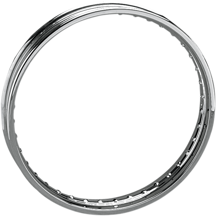 DRAG SPECIALTIES Chrome 40 Spoke Custom Rim - Rim / 40 Hole / Spun / Silver / 21x2.15 DS-380318