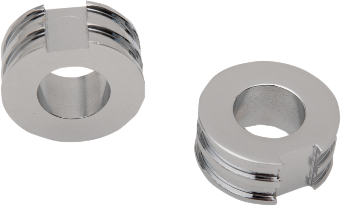 DRAG SPECIALTIES Chrome Axle Adjuster Spacer - Spacers / Axle Adjuster / 5/8" / Chrome / Pair DS-195085