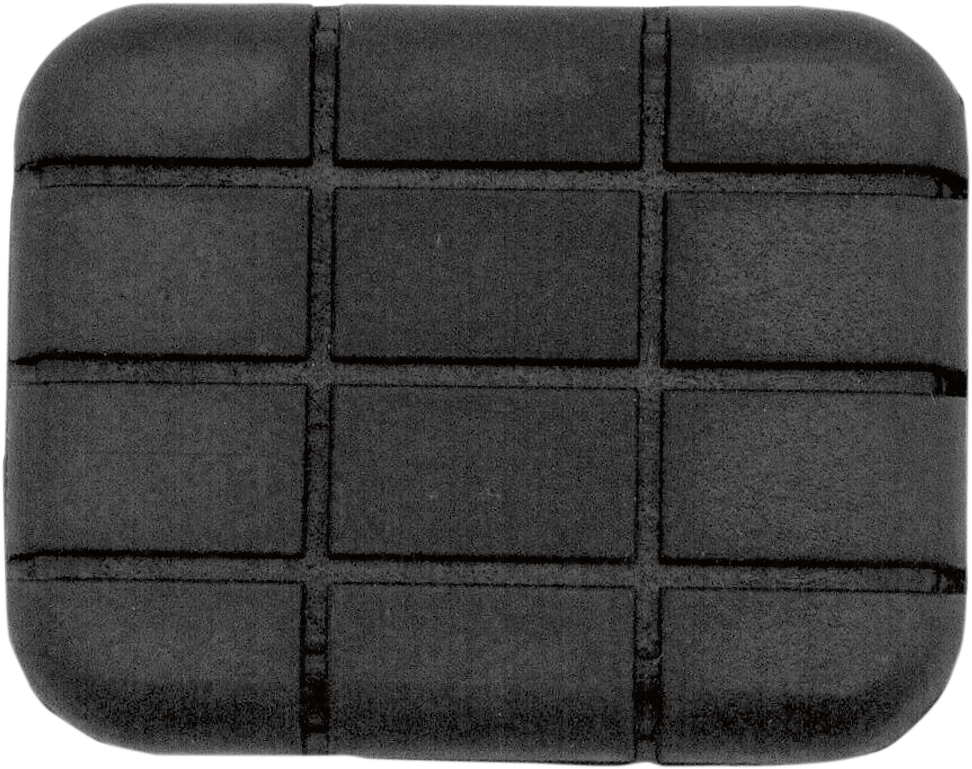 DRAG SPECIALTIES Chrome Brake Pedal Pad - Replacement Rubber Pad / Black DS-720417