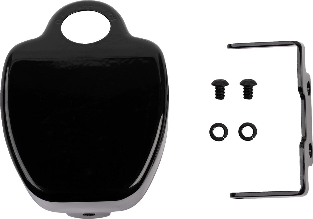 DRAG SPECIALTIES Chrome Coil Cover - Coil Cover / Black / Harley Davidson 2102-0450