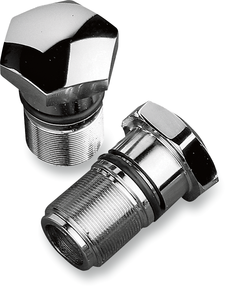 DRAG SPECIALTIES Chrome Fork Tube Plugs and Caps