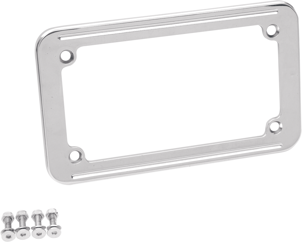 DRAG SPECIALTIES Chrome License Plate Frame - License Plate Frame / Chrome 2030-0214