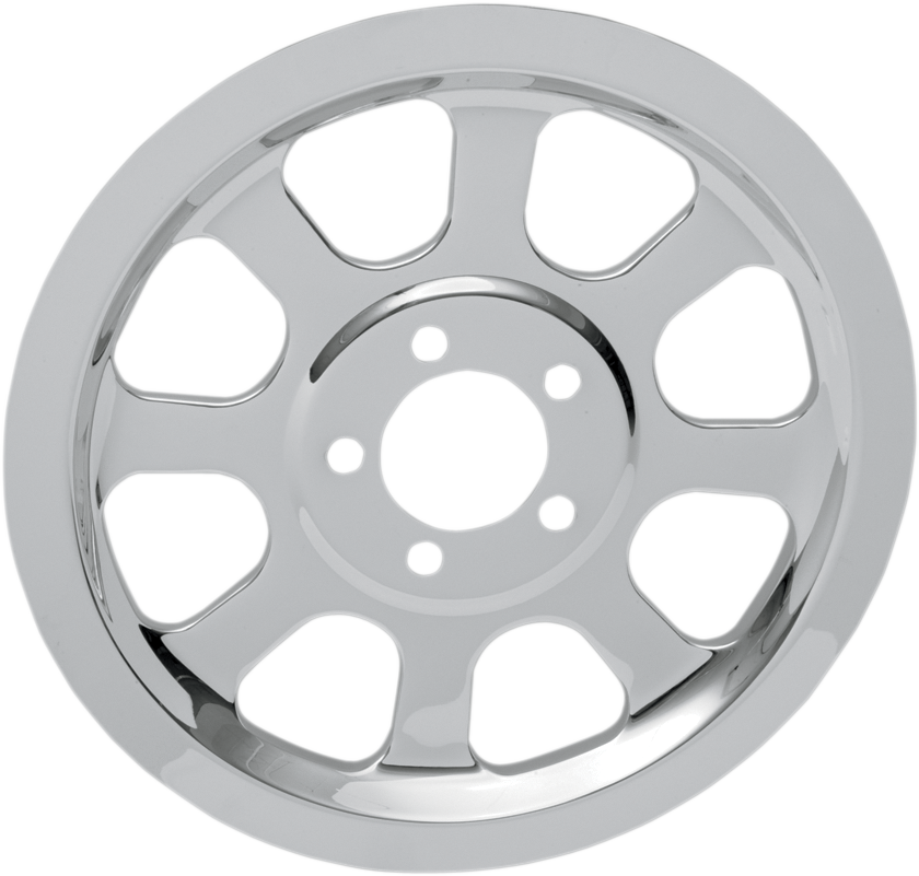 DRAG SPECIALTIES Chrome Outer Rear Pulley Insert — 70 - Rear Pulley Insert / 70 Tooth / '00-'05 FXST/FLST 1201-0518