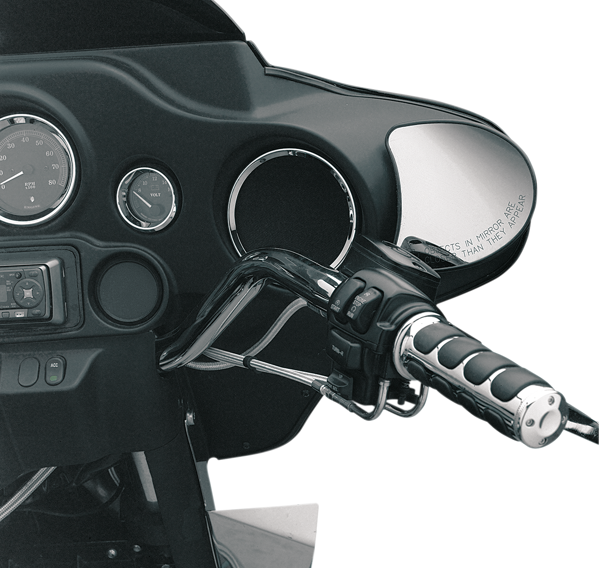 DRAG SPECIALTIES Chrome Speaker Bezels - Speaker Bezel / Chrome / HD Touring/Trike 2202-0063