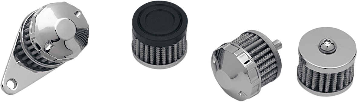 DRAG SPECIALTIES Crankcase Vent Filter Assembly - Crankcase Filter with Mounting Base DS-289515