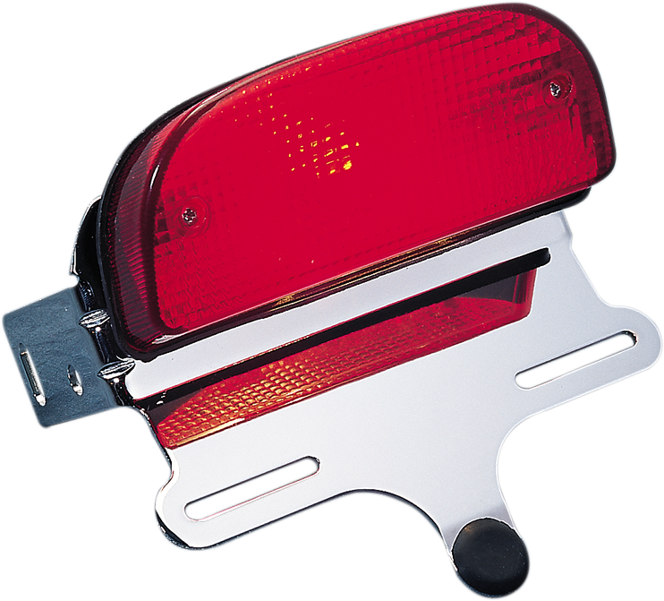 DRAG SPECIALTIES Custom Fat Bob-Style Taillight and Chrome Bracket Assembly - Taillight / Harley Davidson DS-272021