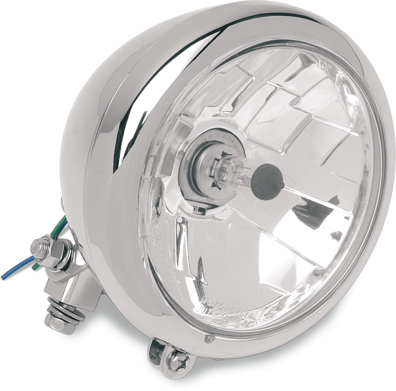 DRAG SPECIALTIES Diamond-Style Bottom-Mount 5-3/4" Headlight Assemblies