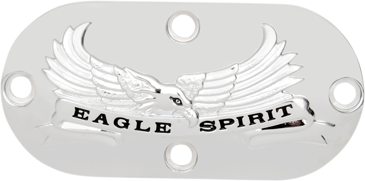 DRAG SPECIALTIES "Eagle Spirit" Inspection Cover - Inspection Cover / "Eagle Spirit" / Chrome DS-325291