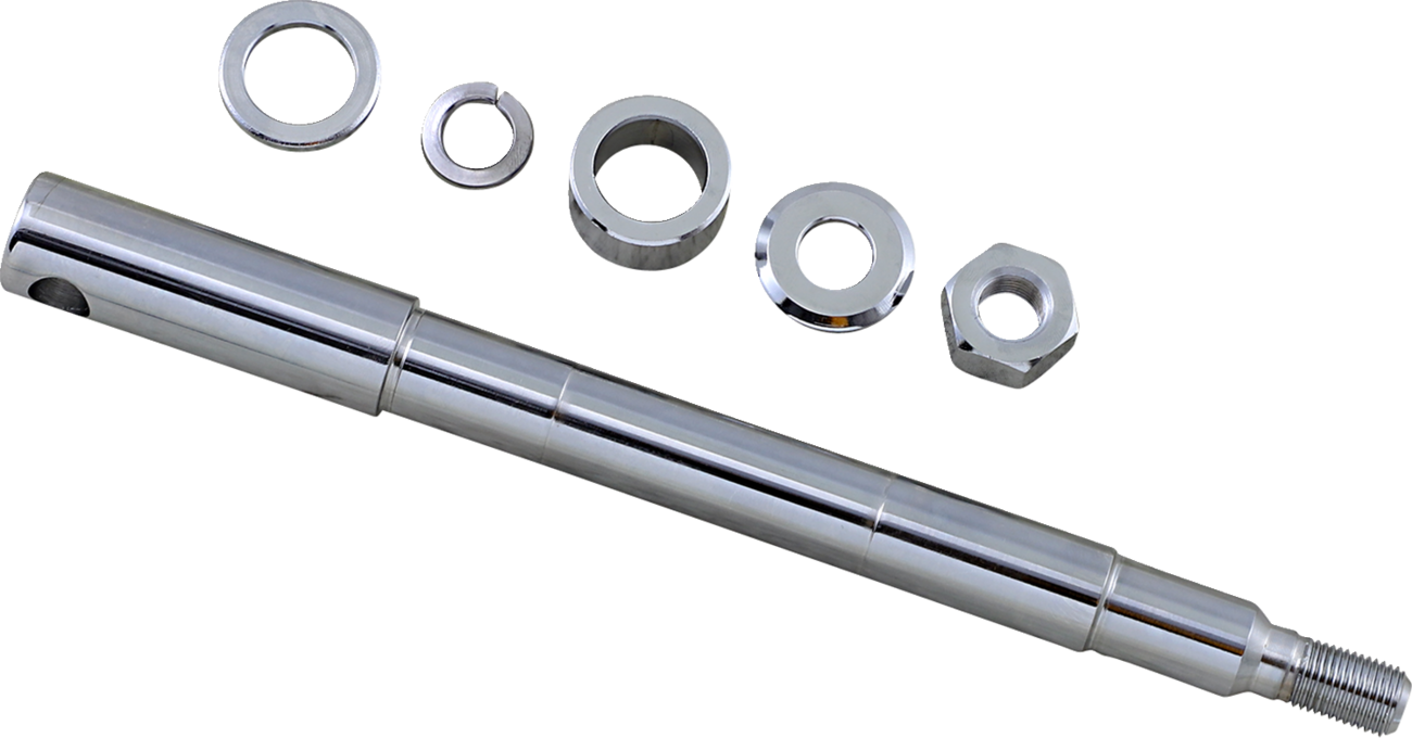 DRAG SPECIALTIES Front Axle Kit - Axle Kit / Front / Chrome / '87-'99 Harley-Davidson 0214-1877