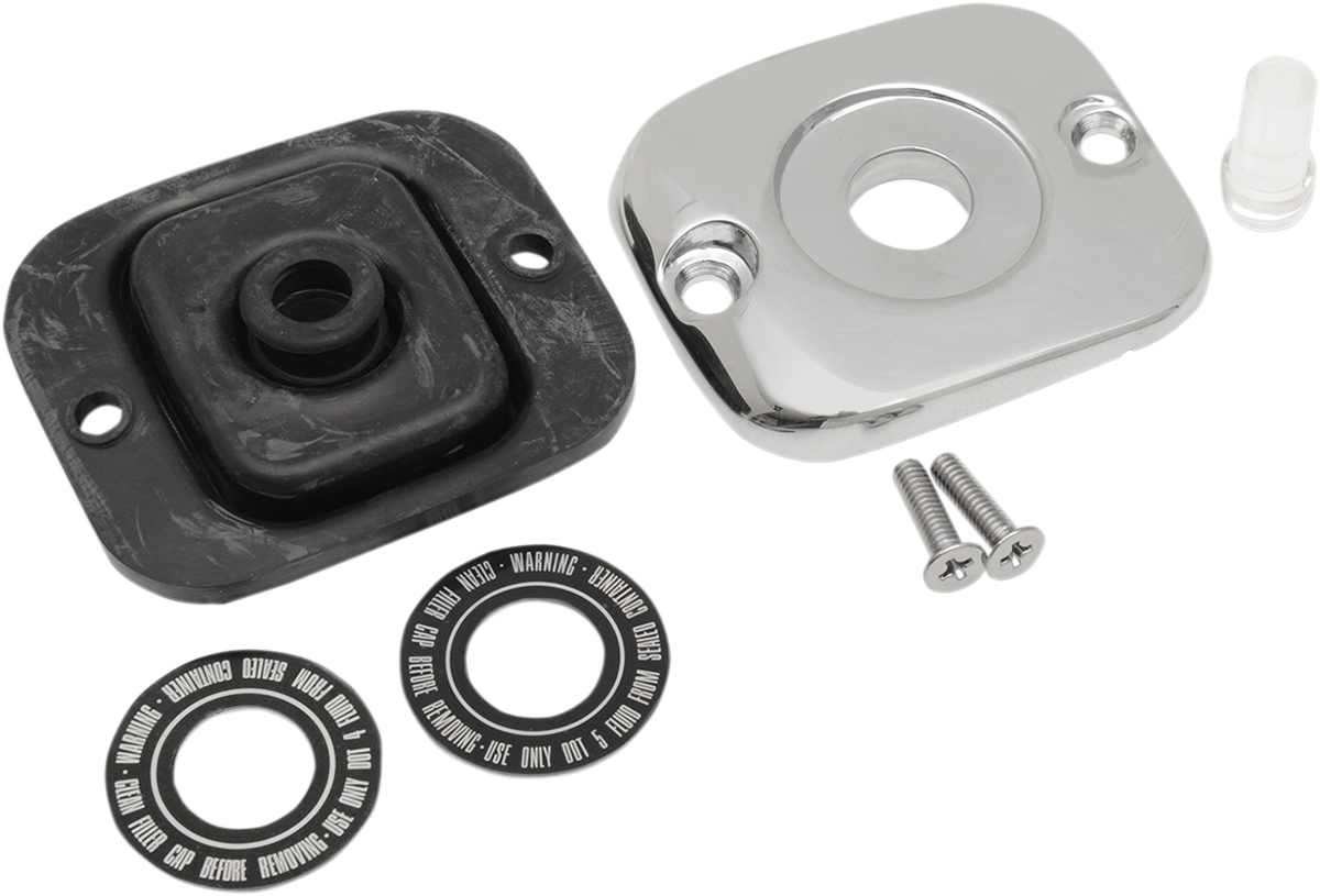 DRAG SPECIALTIES Front Master Cylinder Cover - Master Cylinder Cover / OEM / Chrome / '96-'17 1731-0469