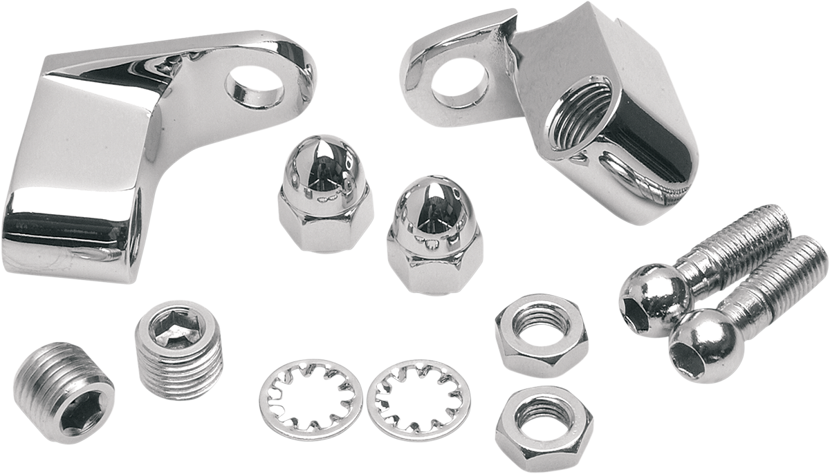 DRAG SPECIALTIES Front Turn Signal Mount Kit - Front Signal Mounts / Big Twin 2401-0078