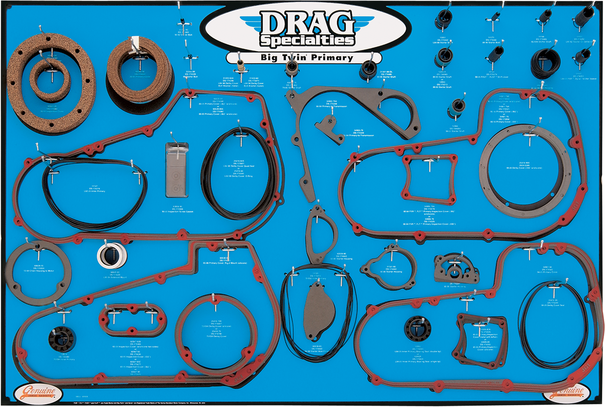 DRAG SPECIALTIES Gasket, Seal, and O-Ring Display