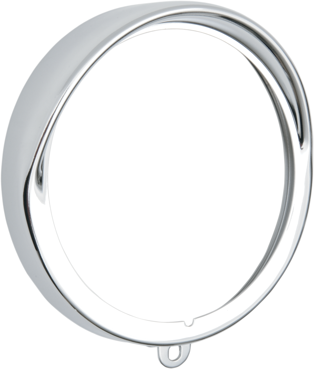 DRAG SPECIALTIES Headlight Trim Ring — Visor Trim Ring - Replacement Visor Bezel / Chrome 2001-0552