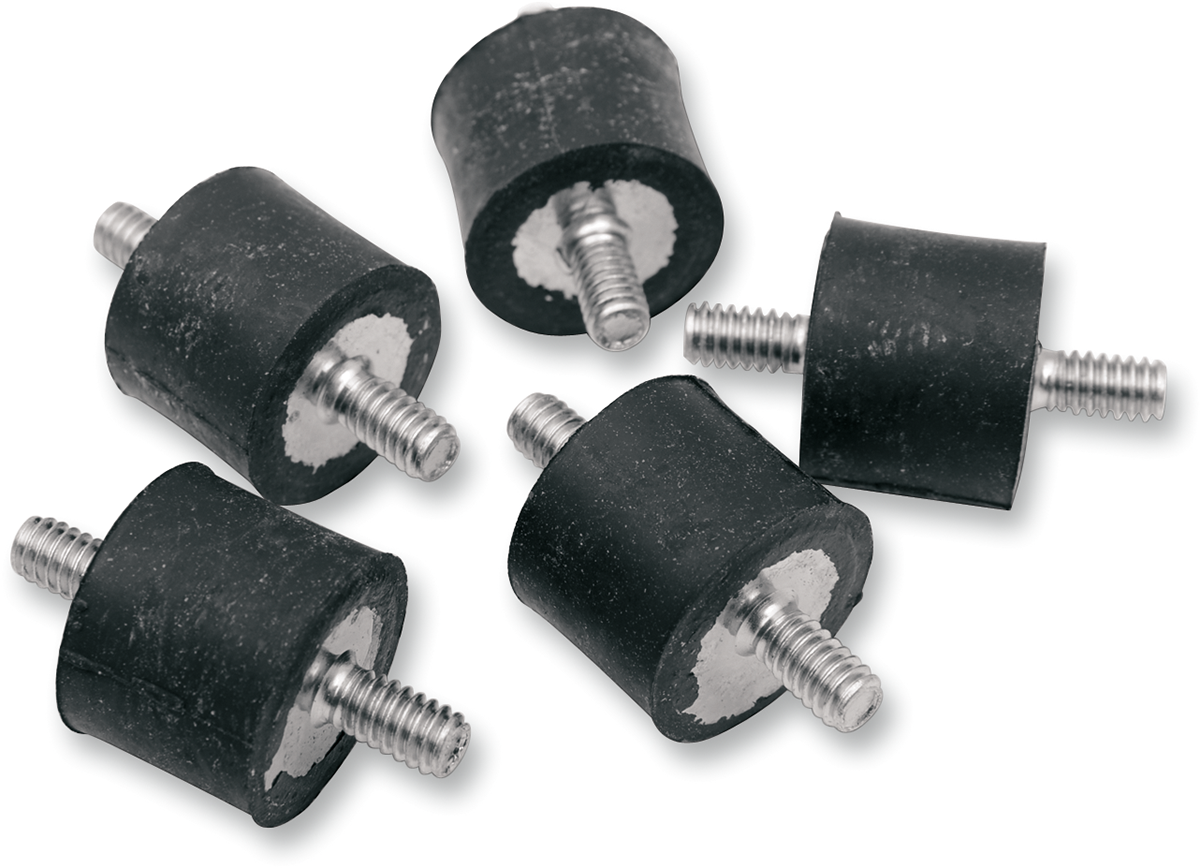 DRAG SPECIALTIES Heavy-duty Vibration Mount - 1/4"-20 x 1/2" / 5-Pack 0710-0084