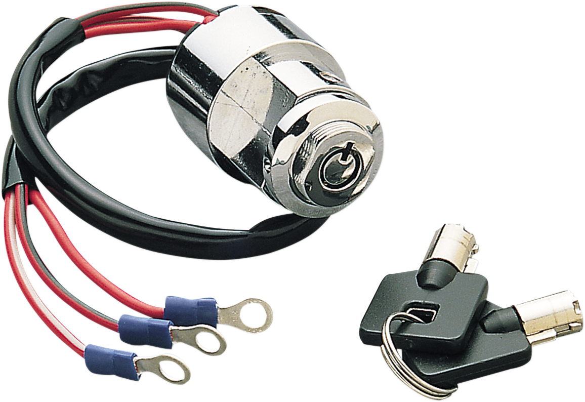 DRAG SPECIALTIES Ignition Switch - Ignition with Key / Round / F/FXR/XL DS-272112