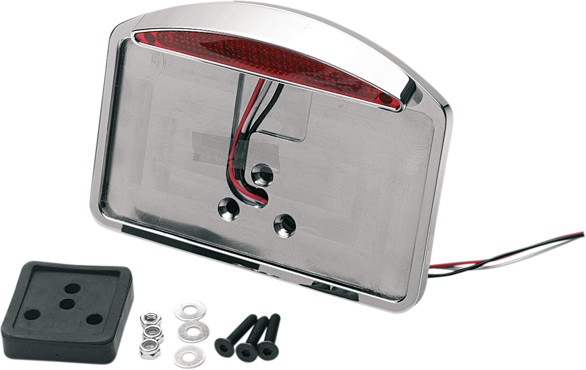 DRAG SPECIALTIES LED Half-Moon Taillight/License Plate Mount - License Plate Mount / Half-Moon 0906-6040