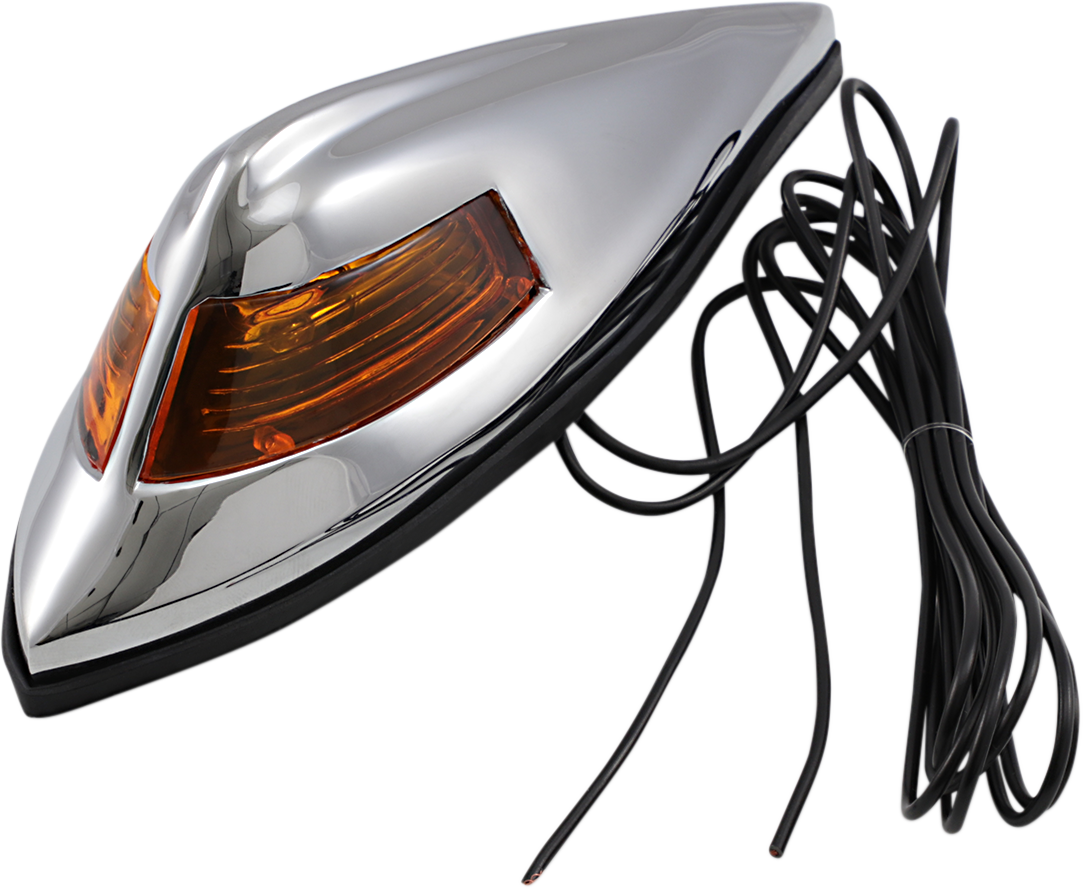 DRAG SPECIALTIES Nostalgia-Style Front Fender Light - Nostalgia Front Fender Light / Amber DS-280180