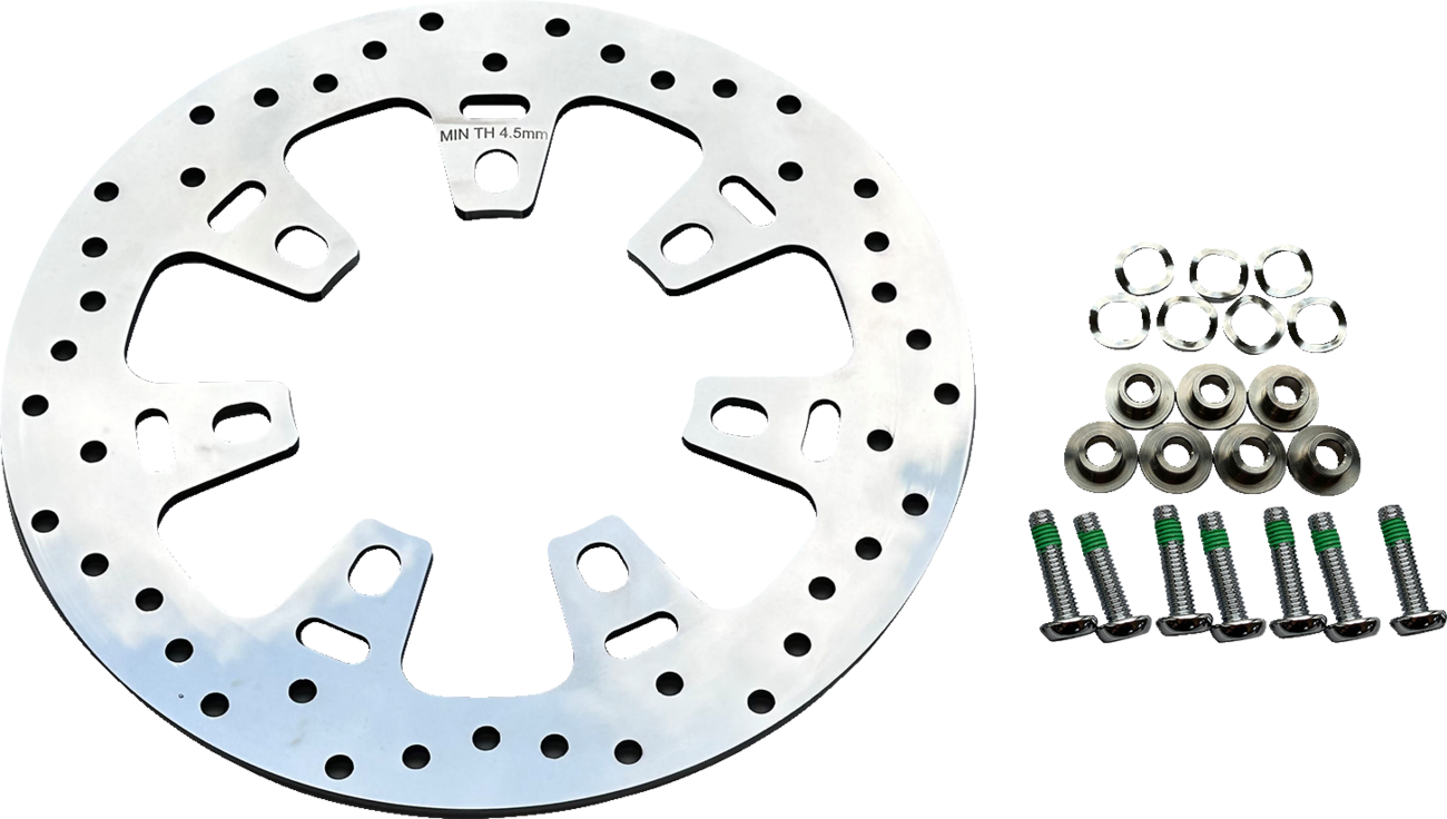 DRAG SPECIALTIES OEM-Style Brake Rotor - Rotor / 11-13/16" / Front / Polished 1710-4521