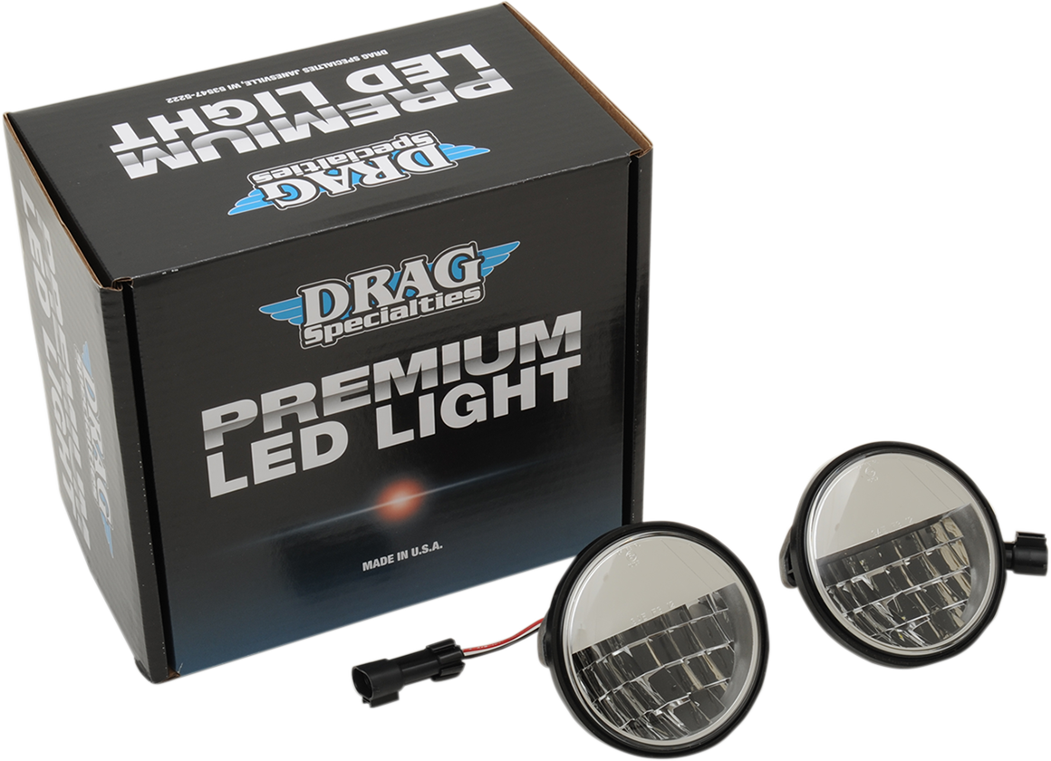 DRAG SPECIALTIES Premium 4.5" LED Reflector Lights - LIGHT FOG 4.5" LED REF PR 2001-1543