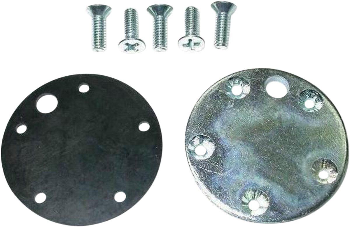 DRAG SPECIALTIES Replacement Block Off Plate with Gasket - Replacement Blockoff Plate with Gasket 0703-0735