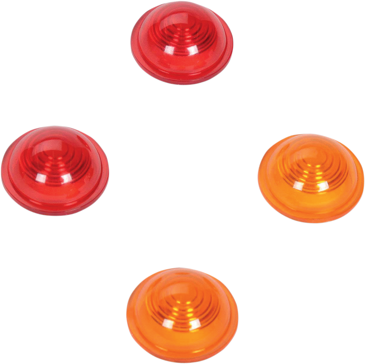 DRAG SPECIALTIES Replacement Lenses - Mini-Bullet Lens Kit / Amber/Red 2020-0122